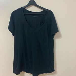 Black V-neck